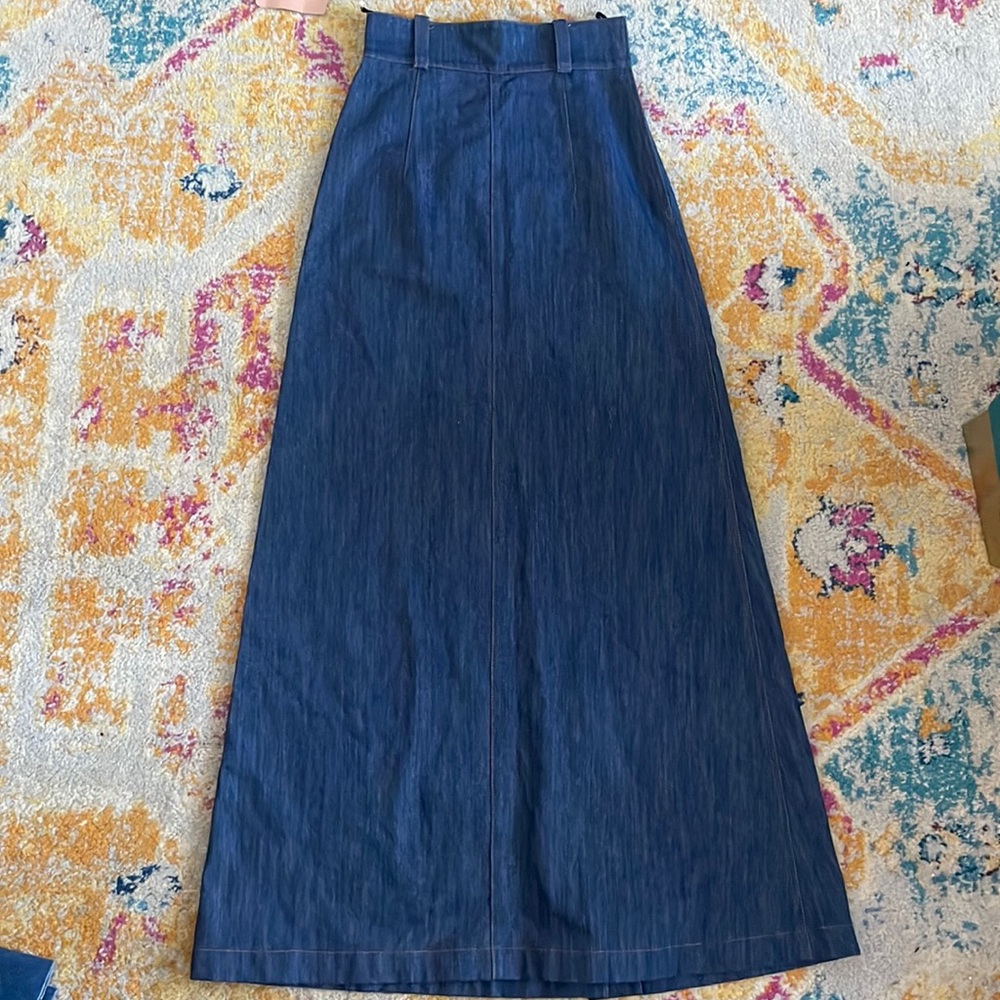 Miu Miu Long Denim Skirt